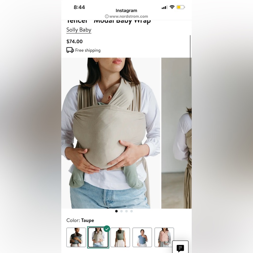 Solly wrap for newborns to infancy